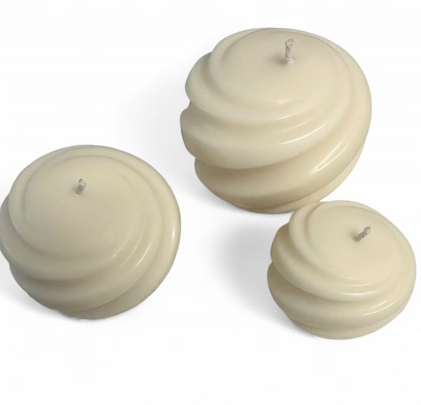 Irregular Swirl Trio – Decor Candle Set
